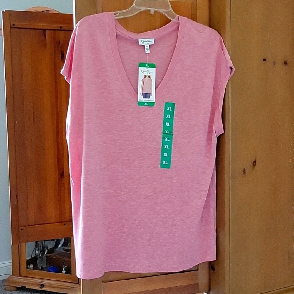 Comfy V-Neck Knit Top XL